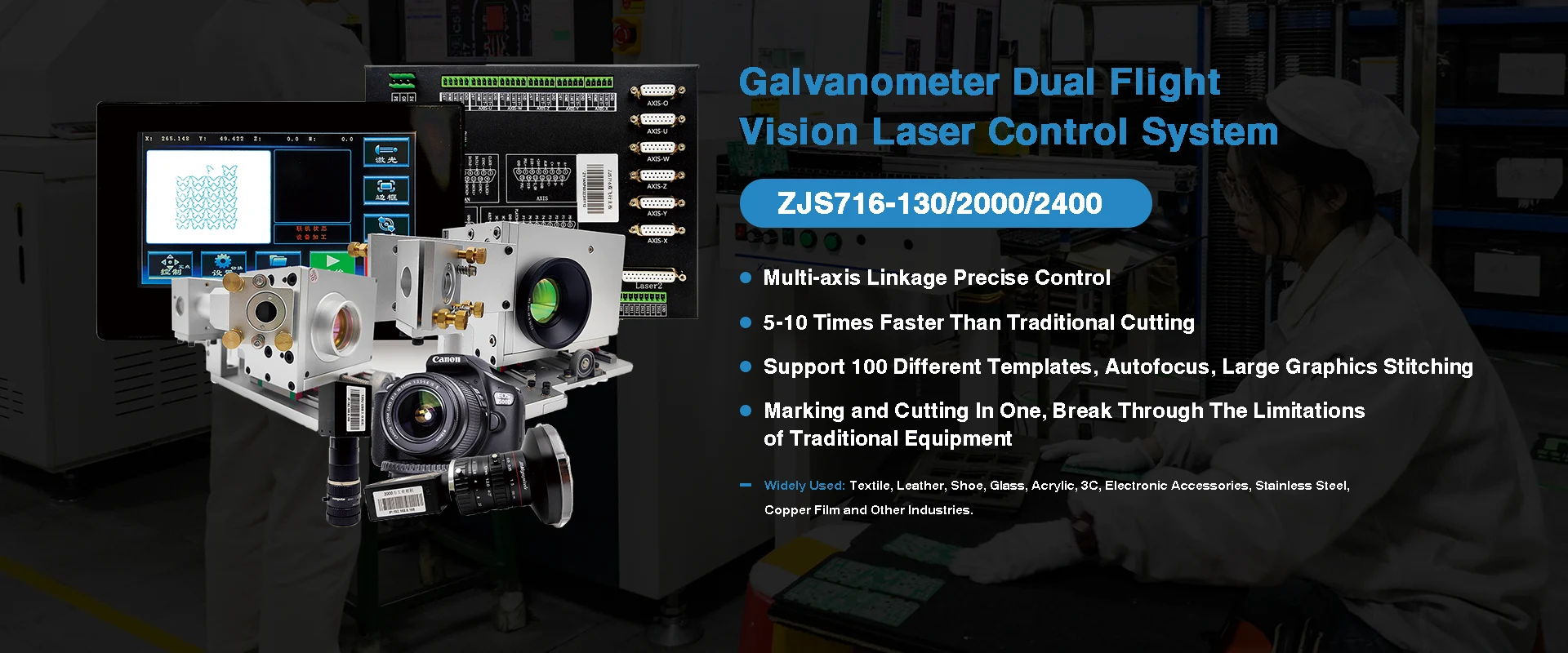 China Galvanometer Dual Penerbangan Laser Vision System China Galvanometer Dual Penerbangan Laser Vision System